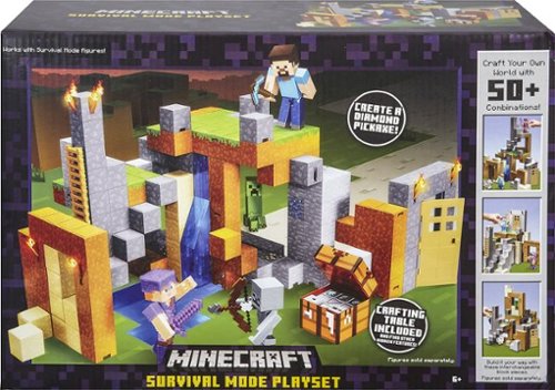  Mattel - Minecraft Survival Mode Playset - Multicolor