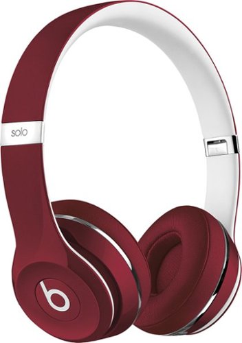  Beats - Solo2 Luxe Edition On-Ear Headphones - Red