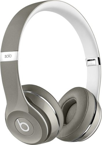  Beats - Solo2 Luxe Edition On-Ear Headphones - Silver