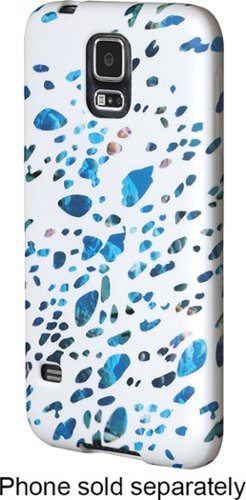  Insignia™ - Floral Case for Samsung Galaxy S 5 Cell Phones - White, Blue