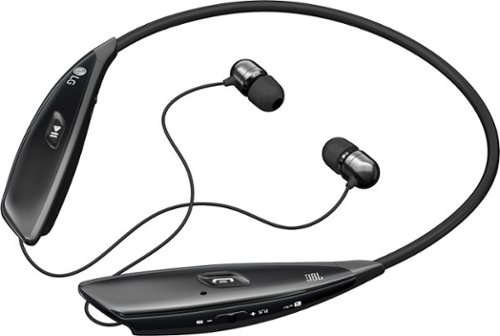  LG - Refurbished TONE ULTRA Wireless In-Ear Behind-the-Neck Headphones - Black