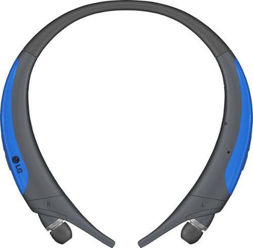  LG - Refurbished TONE Active Wireless In-Ear Behind-the-Neck Headphones - Gray/Blue