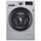 LG - 2.3 Cu. Ft. 14-Cycle Compact Front-Loading Washer and Electric Dryer Combo - Silver-Front_Standard 