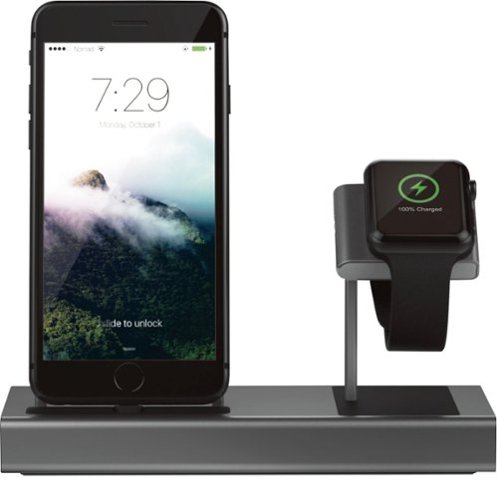 Nomad - Charging Base Station for iPhone® and Apple Watch ® - White-Front_Standard 