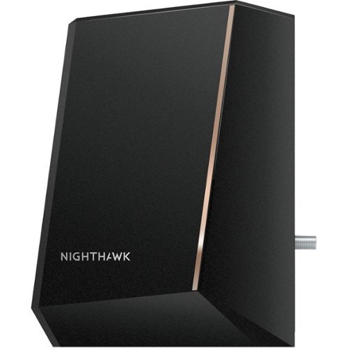 NETGEAR - CM2000-100NAR Nighthawk Multi-Gig Cable Modem - Refurbished Excellent - Black-Front_Standard 