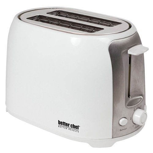 Better Chef - 2-Slice Extra-Wide-Slot Toaster - White-Angle_Standard 