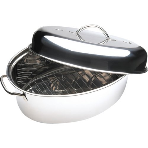  Cuisine Select - Top Roast 16&quot; Oval Roaster - Stainless Steel