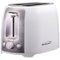 Brentwood - 2-Slice Wide-Slot Toaster - White/stainless steel-Angle_Standard
