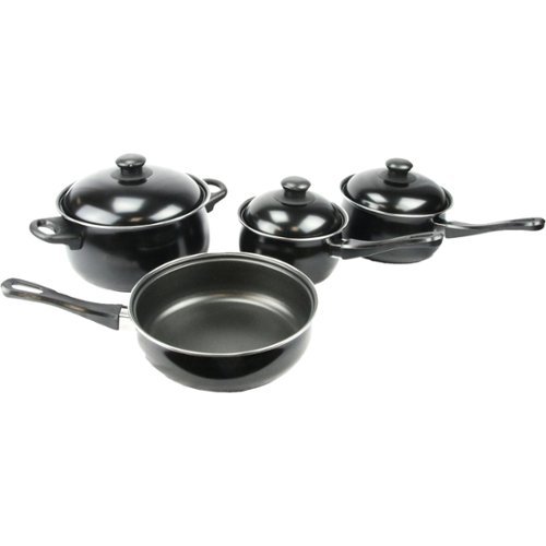 Gibson - Burgoyne 7-Piece Cookware Set - Black