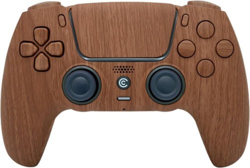 Custom Controllerzz - Custom Wireless Controller for PS5 - Wood & Wood Inserts-Front_Standard 