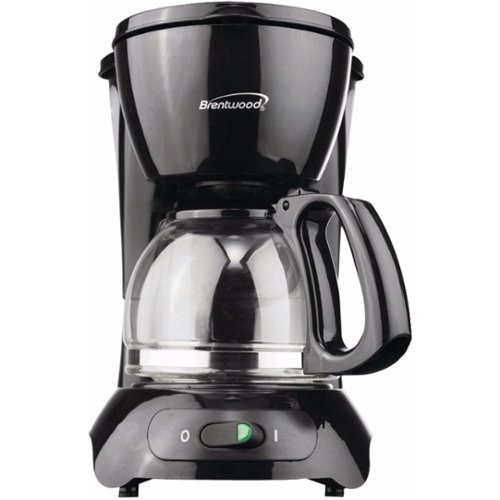 Brentwood - 4-Cup Coffee Maker - Black-Angle_Standard 