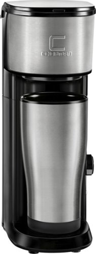  Chefman - 1-Cup Coffee Maker - Stainless steel