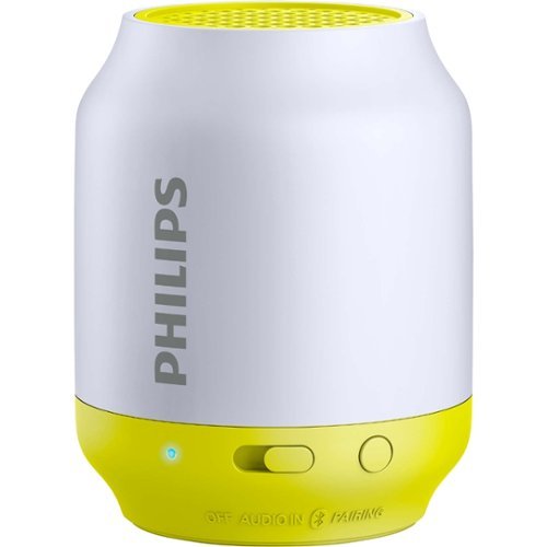 Philips - Portable Bluetooth Speaker - Lime-Front_Standard 