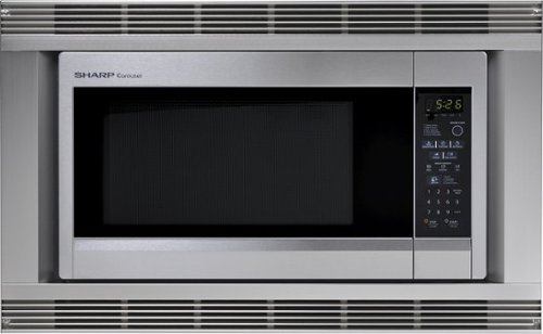 27" Trim Kit for Sharp R-551ZS Microwaves - Stainless Steel-Front_Standard 