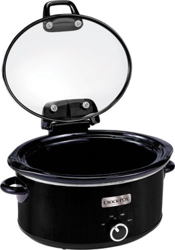 Crock-Pot - 6qt Slow Cooker - Black-Front_Standard 