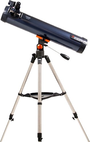 Celestron - AstroMaster LT 76AZ Newtonian Reflector Telescope - Silver-Angle_Standard 