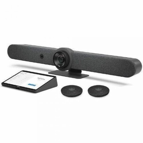 Rally Bar (TAA-Compliant Version) & Logitech Tap with Cat5e & Rally Mic Pod - TAA - For Video Conferencing - Unknown-Front_Standard 