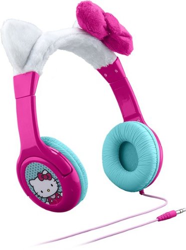  eKids - Hello Kitty Wired Stereo Headphones - White/Pink/Blue