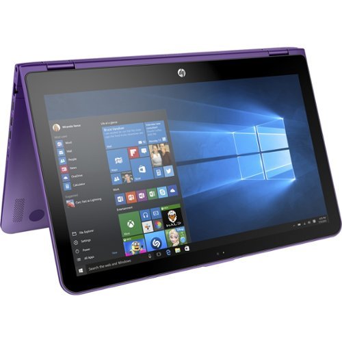  HP - Pavilion x360 2-in-1 15.6&quot; Touch-Screen Laptop - Intel Core i5 - 6GB Memory - 1TB Hard Drive - Sport purple, Ash silver