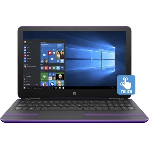  HP - Pavilion 15.6&quot; Touch-Screen Laptop - AMD A9-Series - 4GB Memory - 1TB Hard Drive - Sport purple, Ash silver