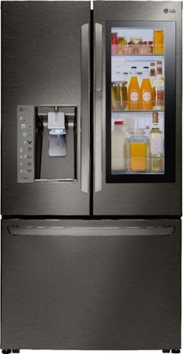  LG - 23.5 Cu. Ft. French InstaView Door-in-Door Counter-Depth Smart Wi-Fi Enabled Refrigerator