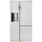 LG - Door-in-Door 22 cu.ft. Side-By-Side Counter-Depth Refrigerator - Stainless steel-Front_Standard