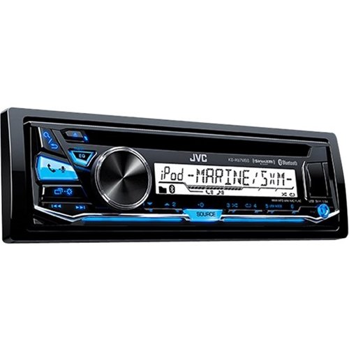 JVC - In-Dash CD/DM Receiver - Built-in Bluetooth - Satellite Radio-ready with Detachable Faceplate - Black-Front_Standard 
