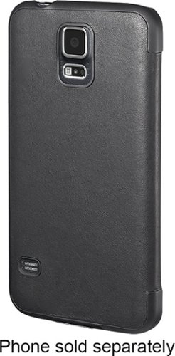  Platinum™ - Leather Flip Case for Samsung Galaxy S 5 Cell Phones - Black