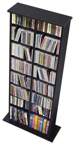  Prepac - 8-Shelf Multimedia Storage Tower - Oak
