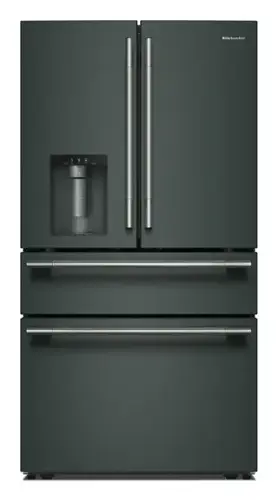Front. KitchenAid - 29 Cu. Ft. French Door Refrigerator with Exterior Water and Ice and FreshChill - Juniper.