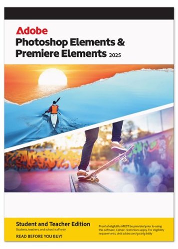 Adobe - Photoshop Elements 2025 & Premiere Elements 2025 Student & Teacher Edition (3-Year License) - Mac OS, Windows