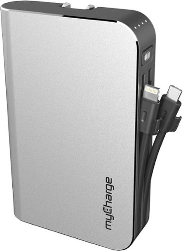  myCharge - HUBMAX 10,050 mAh Portable Charger for Most Lightning-Equipped Apple® Devices - Gray