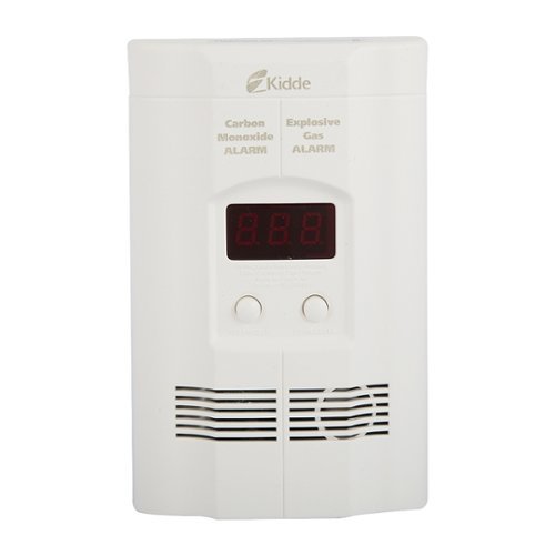  Kidde - Carbon Monoxide and Explosive Gas Alarm with Digital Display - White