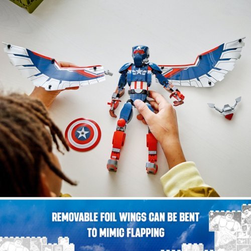 LEGO Marvel New Captain America Construction Figure Super Hero Toy with Minifigures 76296 HOW TO BUY