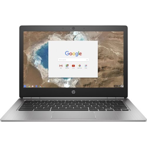 HP - 13.3" Chromebook - Intel Core m5 - 8GB Memory - 32GB eMMC Flash Memory - Silver-Front_Standard 