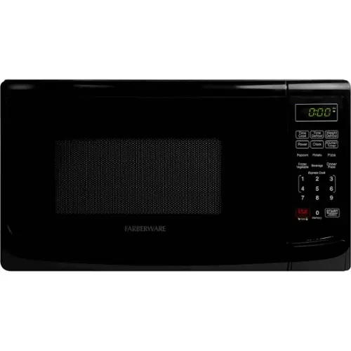 Front. Farberware - Classic 0.7 Cu. Ft. Compact Microwave - Black.