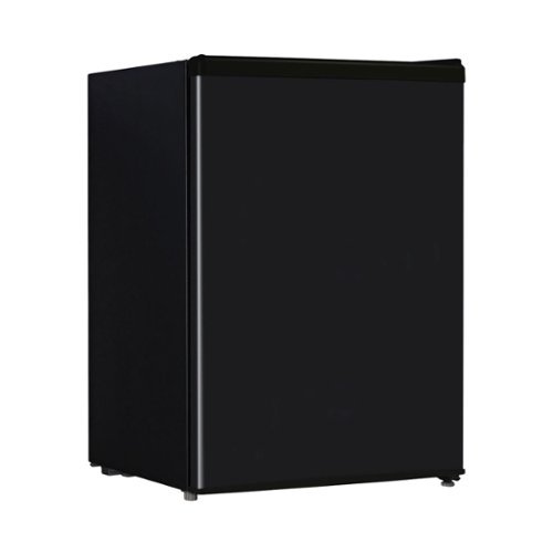 Midea - 2.4 Cu. Ft. Mini Fridge - Black-Front_Standard 