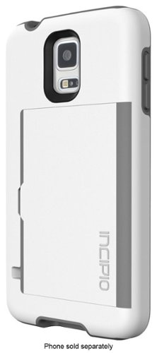  Incipio - STOWAWAY Case for Samsung Galaxy S 5 Cell Phones - White/Gray