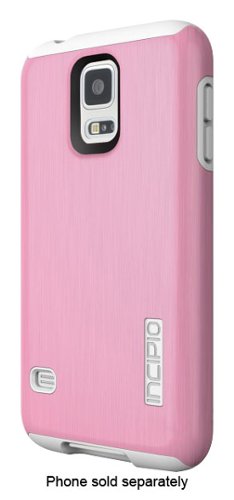 Incipio - DualPro SHINE Case for Samsung Galaxy S 5 Cell Phones - White/Pink