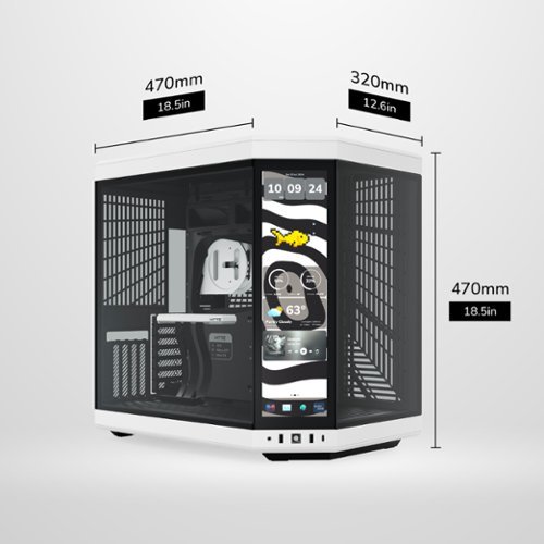 HYTE Y70 Touch Infinite Mid Tower Aesthetic Gaming PC Case with