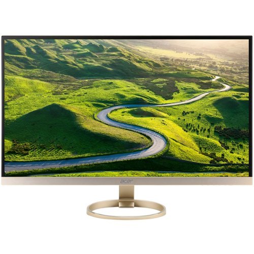 Acer - H277HU 27" LED QHD Monitor - White/Gold-Front_Standard 