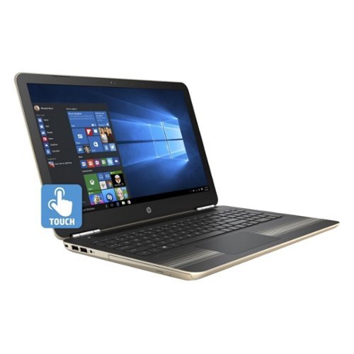  HP - Pavilion 15.6&quot; Touch-Screen Laptop - Intel Core i7 - 12GB Memory - 1TB Hard Drive - Modern gold, Ash silver