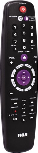  RCA - 2-Device Universal Remote with Streaming Player Codes - Black