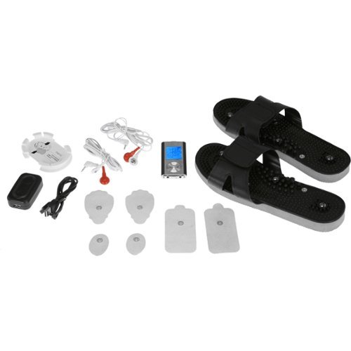  PCH - Digital Pulse Massager with Shoe Combo Set - Black