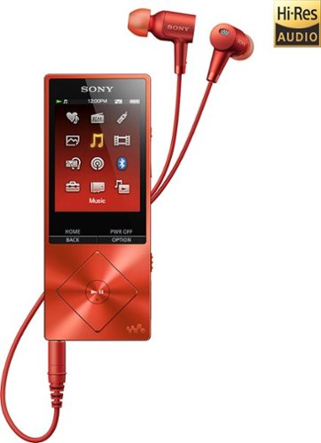 Sony - Walkman NW-A20 Series 32GB* Hi-Res Digital Audio Player - Сinnabar Red-Front_Standard 