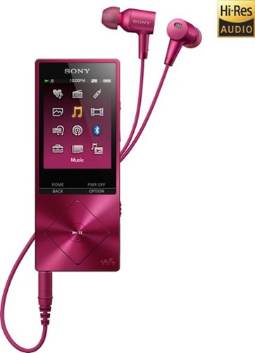  Sony - Walkman NW-A20 Series 32GB* Hi-Res Digital Audio Player - Bordeaux Pink
