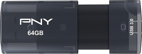  PNY - Elite X 64GB USB 3.0 Flash Drive - Silver