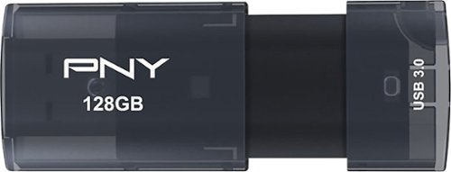  PNY - Elite X 128GB USB 3.0 Flash Drive - Silver