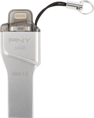  PNY - Duo-Link On-the-Go 32GB USB 3.0, Apple Lightning Flash Drive