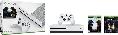 Microsoft - Xbox One S 500GB Halo Collection Bundle - White